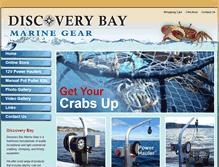 Tablet Screenshot of discoverybaymarinegear.com